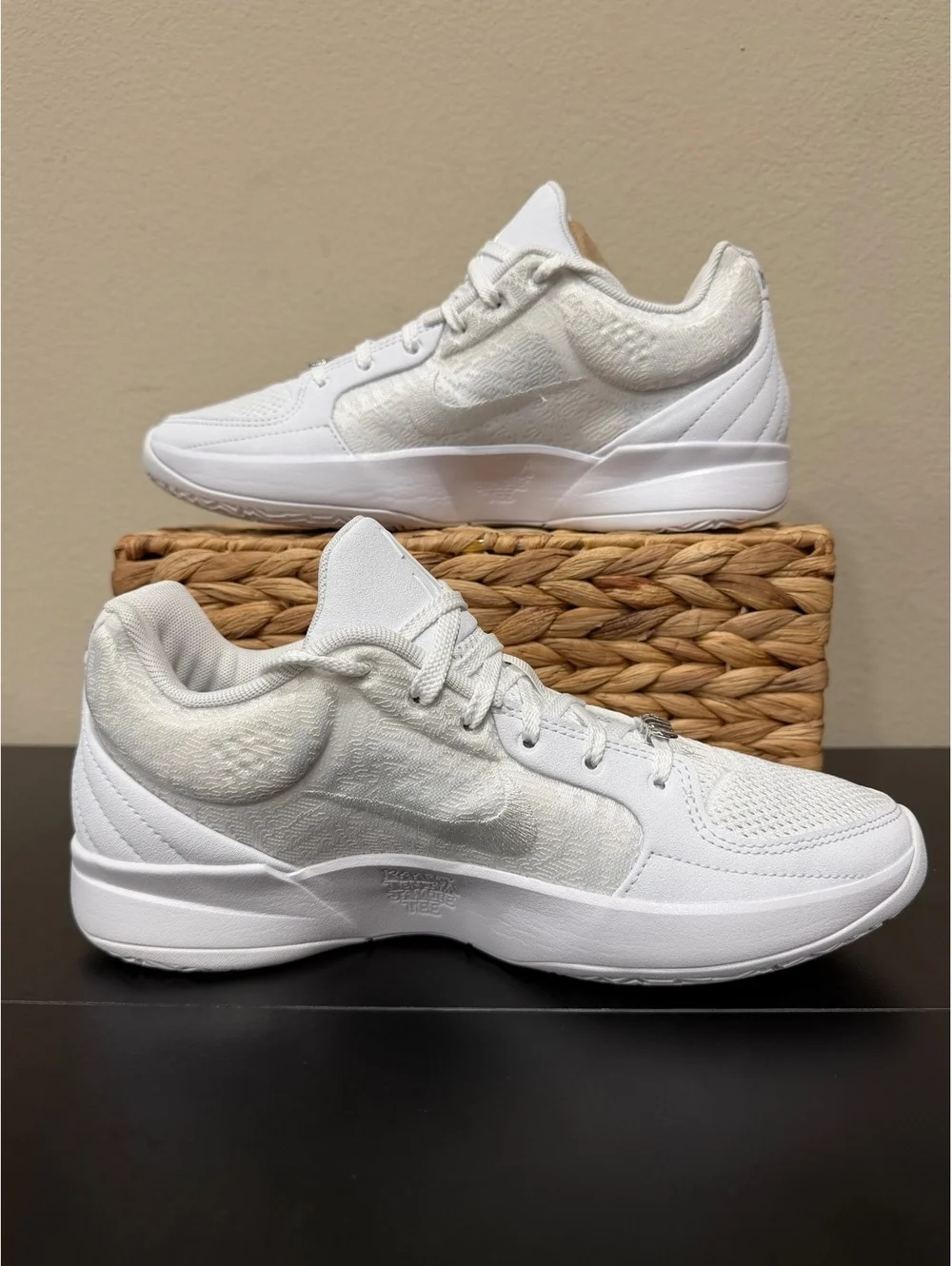 Size 8.5 - Nike Ja 2 TB “Triple White”